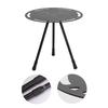 Outdoor Folding Round Table Adjustable Height Small Folding Camping Table