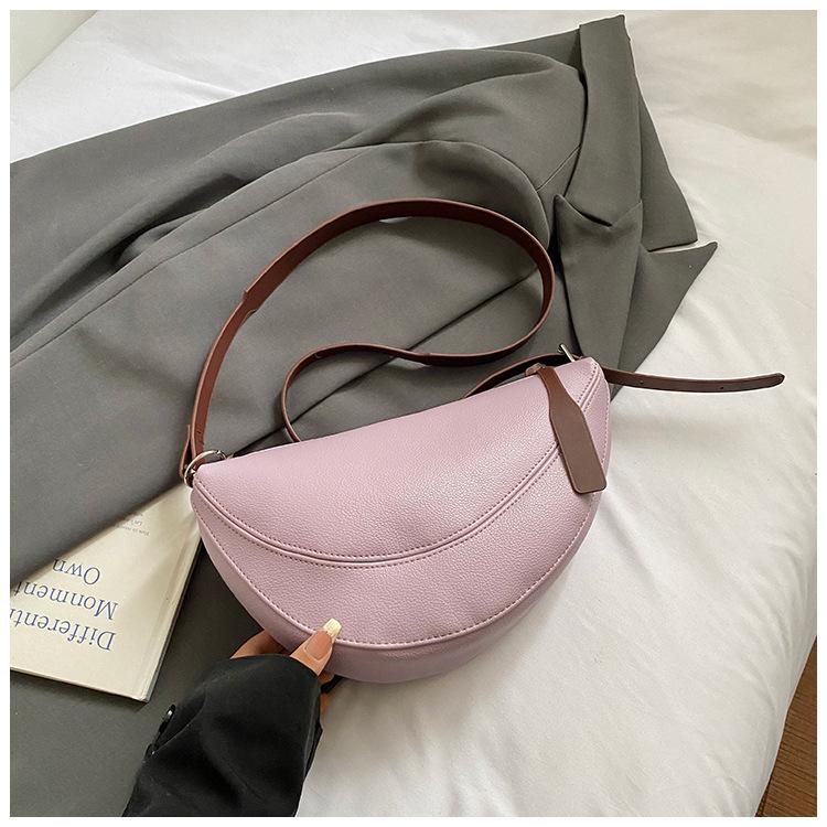 

Small bag women s new fashion versatile messenger bag high-end saddle bag dumpling bag