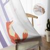 Cherry Blossom Waterside Fox Tylle Závěsy do obývacího pokoje Kuchyň Ložnice Průsvitný tyl pro kavárnu Hotel Modern Home Decor