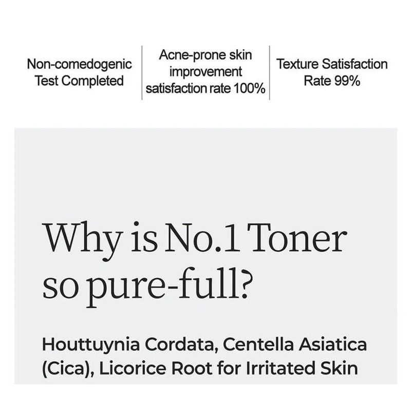 numbuzin - No.1 Pure-Full Calming Herb Toner