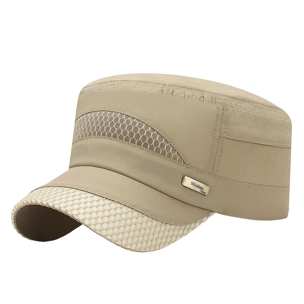 Anti-UV Baseball Cap Quick-drying Peaked cap Fashion Flat Top Hat  Men Women