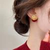 Silver Needle Diamond Firework Pearl Stud Earrings - Stylish, Elegant, Luxurious Design