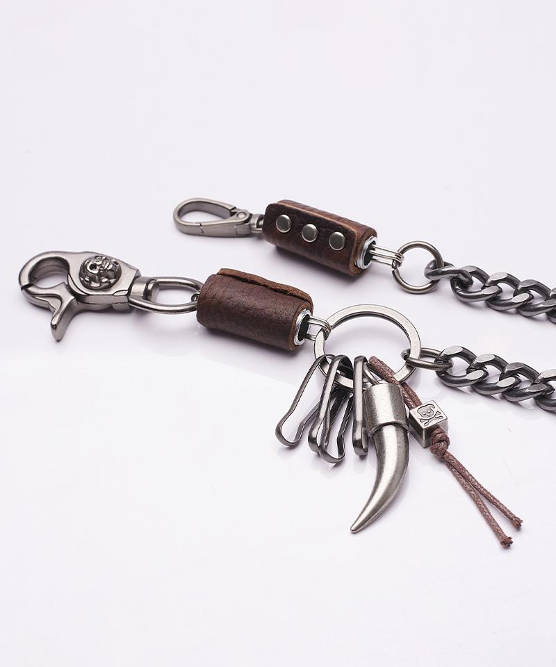 ARTISTWEAR [2Colors] Horn Point Pendant Chain Keyring