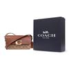 Coach 19 Signature Pattern Printed Leather Shoulder Bag Small Women Shoulder Bag Brown CAM19-B4XHG