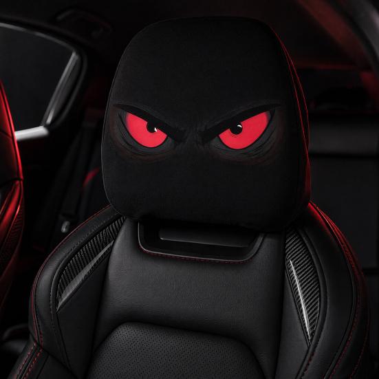 Grappige Cartoon Auto Hoofdsteunhoezen, Universeel Ademend Elastisch Stoel Nekkussen Beschermer, Halloween Spookachtige Auto Interieur Decoratie