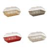 Chilled Serving Tray Serving Board with Lids Portable for Parties Rectangular Sturdy Ice Chilled Party Platter for Fruit Meat
