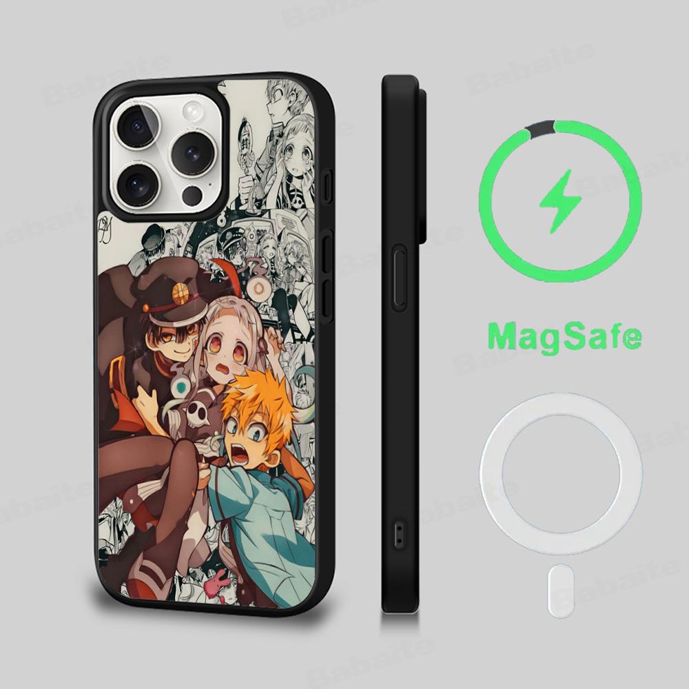 Toilet Bound Hanako Kun Phone Case Magnetic Case For IPhone 16 14 13 12 11 15 Pro Max Plus For Magsafe Wireless Charge Cover