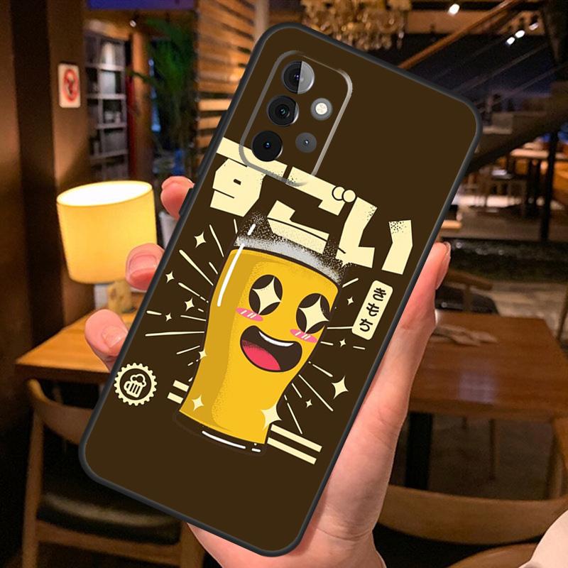Män Dricker Öl Fodral För Samsung Galaxy A54 A34 A14 A52 A32 A12 A13 A33 A53 A15 A16 A36 A56 A26 A06 A35 A55