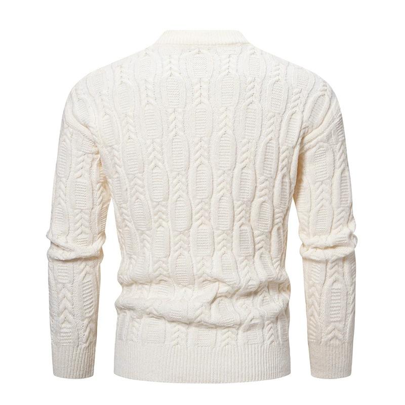 Autumn Winter Men's Crew Neck Sweater Soft Casual Sweaters for Men Autumn Classic Pullover Sweaters Mock Turtleneck Knitted Streetwear