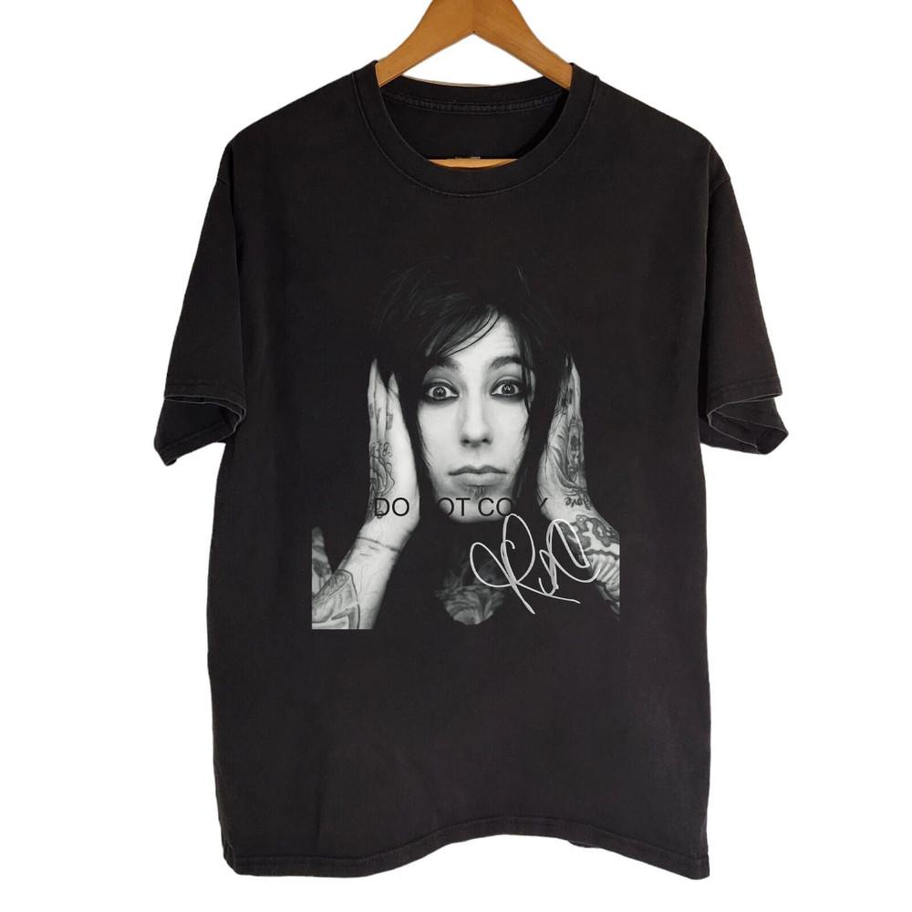 Тренд! Футболка унисекс Ronnie Radke Falling In Reverse Черная хлопковая S-5XL OM676 XXL