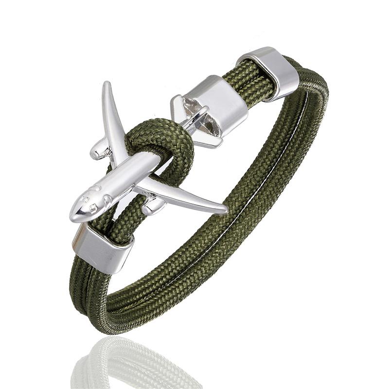 Charm Herren Flugzeug Anker Armband für Frauen Sky Survival Flugzeug Kette Freundschaftsarmbänder Femme Paar Schmuck Homme Geschenk Neu