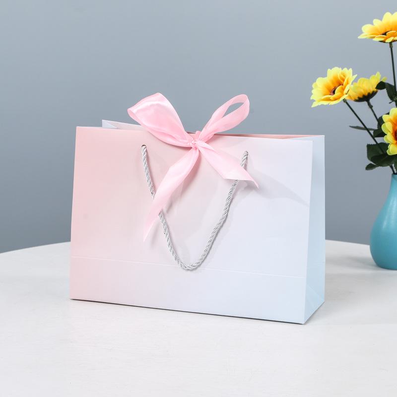 Gift, Cosmetic & Shopping Paper Bags with Bow Handles