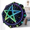 Colorful Pentagram Mandala Wall Art Decor, Spiritual Energy Symbol Tapestry for Bedroom, Living Room, Yoga Studio, Meditation Space (24x24 inches) Umb