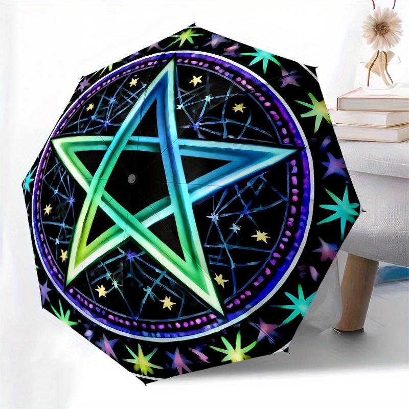 Colorful Pentagram Mandala Wall Art Decor, Spiritual Energy Symbol Tapestry for Bedroom, Living Room, Yoga Studio, Meditation Space (24x24 inches) Umb