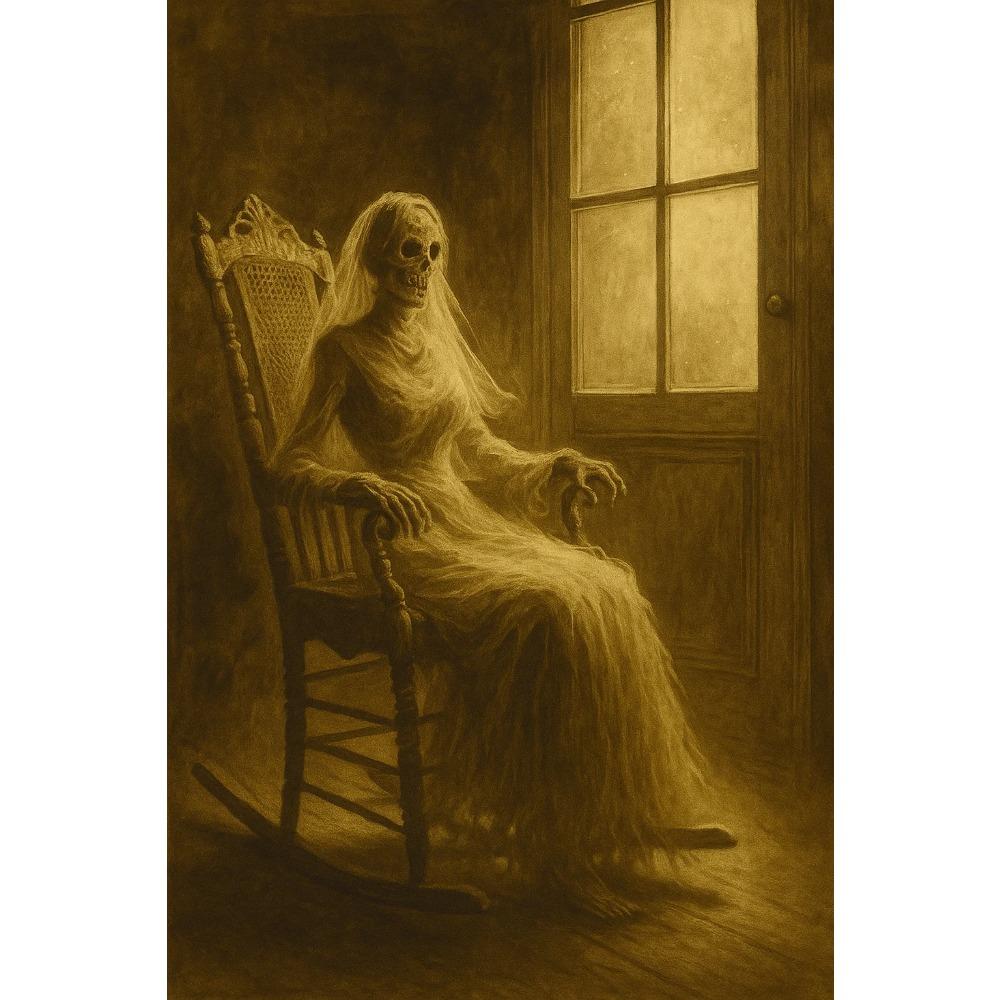 Dark Gothic Halloween Canvas Gallery Wall Print Witch Ghost Doctor Goat Skull Wall Art Vintage Moody Spooky Home Decor Gift
