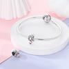 Original Charms Copper Pink And Cute Baking Girl Beads Fit Charms Plata Bracelets For Women Jewelry Making Fine Gifts