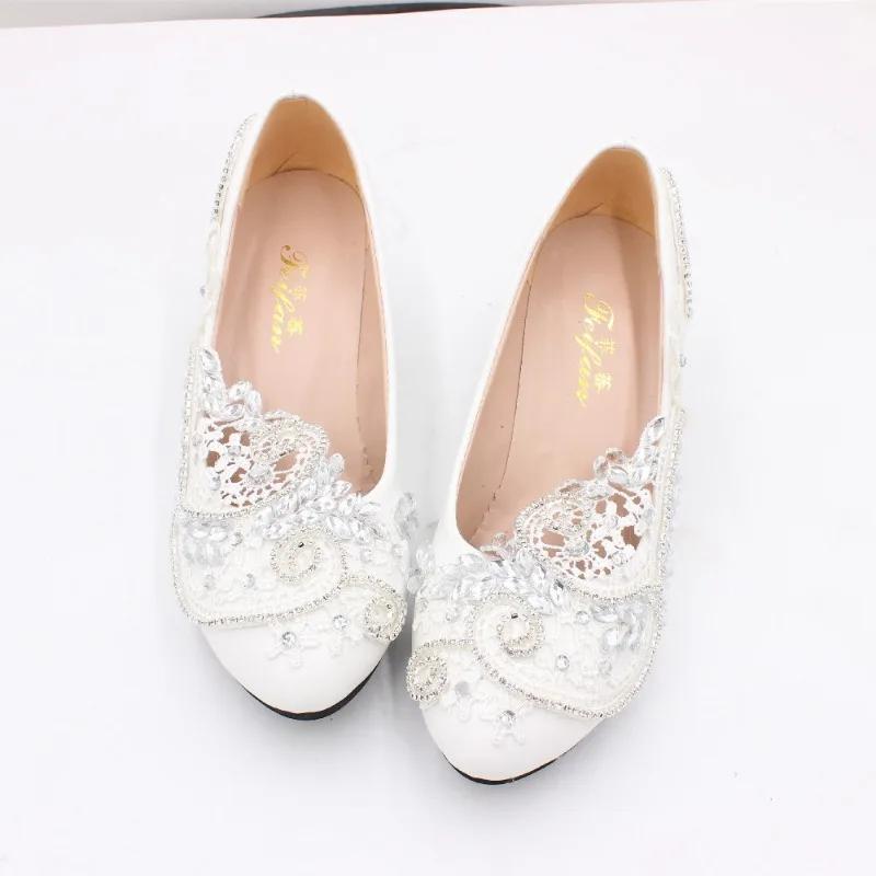 

Party Women Pumps PU Lace 3 5 8 CM Thin Heels Summer New Match Wedding Shoes Bridal Sequins White High Heels White Woman Shoe 34