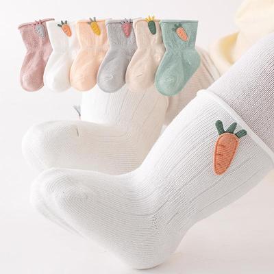 Baby Socks, Newborn Baby, Spring and Autumn, Thin Cotton Without Pilling, 0-3 Months Baby, Rolled Edge, Boneless Short Socks