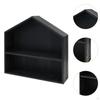 Shadow Box Display Shelf Figure Holder 2 Layer Accessories Rustic Multifunctional Wall Storage Rack