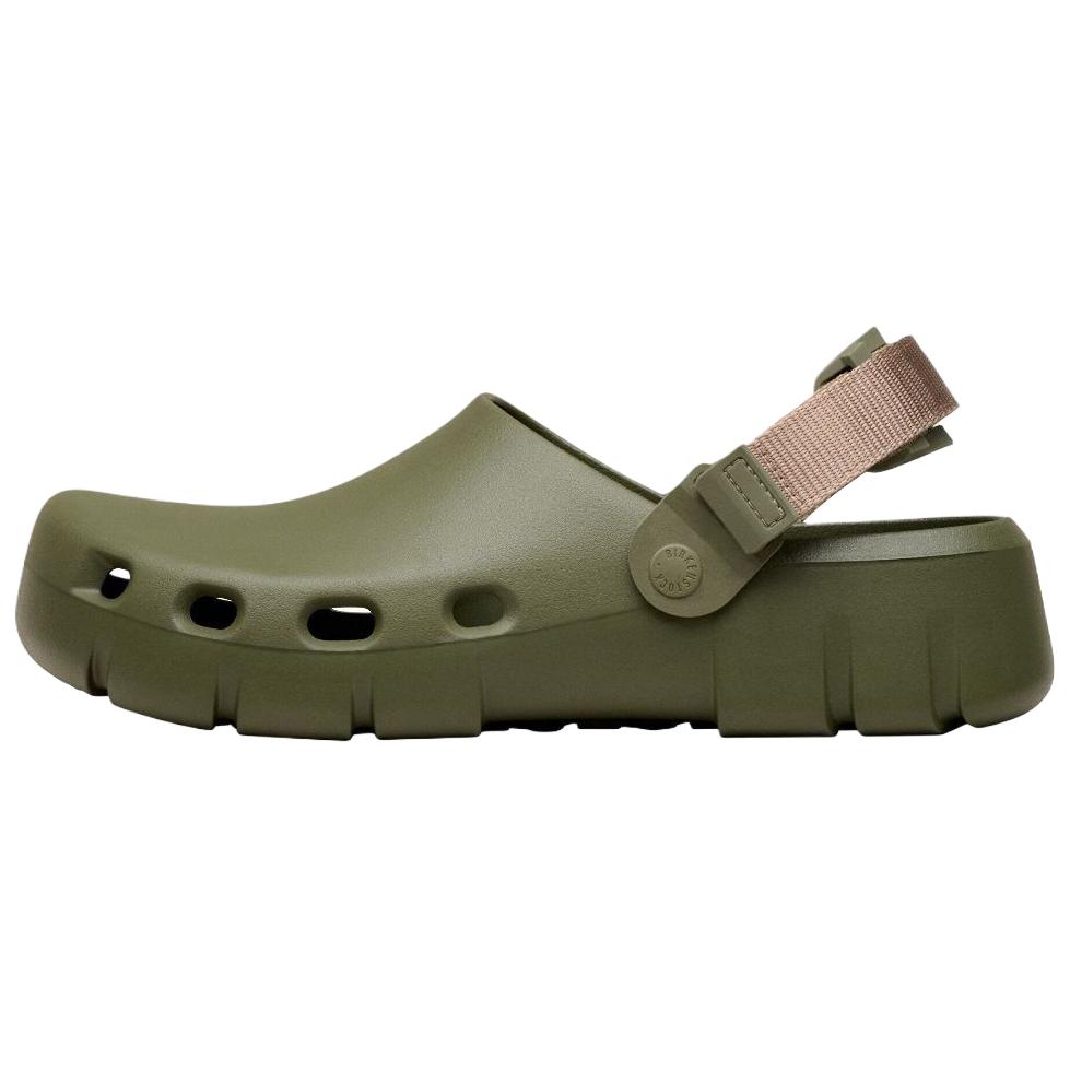 Birkenstock Birki Flow EVA Clogs Unisex Khaki Regular Loose Fit 1030473 38