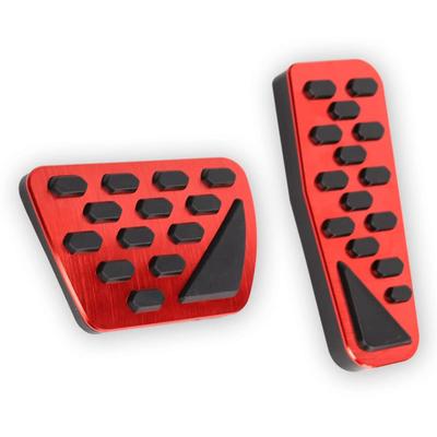 LEXLEYS Jeep Wrangler Wrangler Unlimited JL JLU Gladiator Aluminum Pedal Accelerator Brake Cover Rubber Cover Custom Parts Tool-Free Anti-Slip