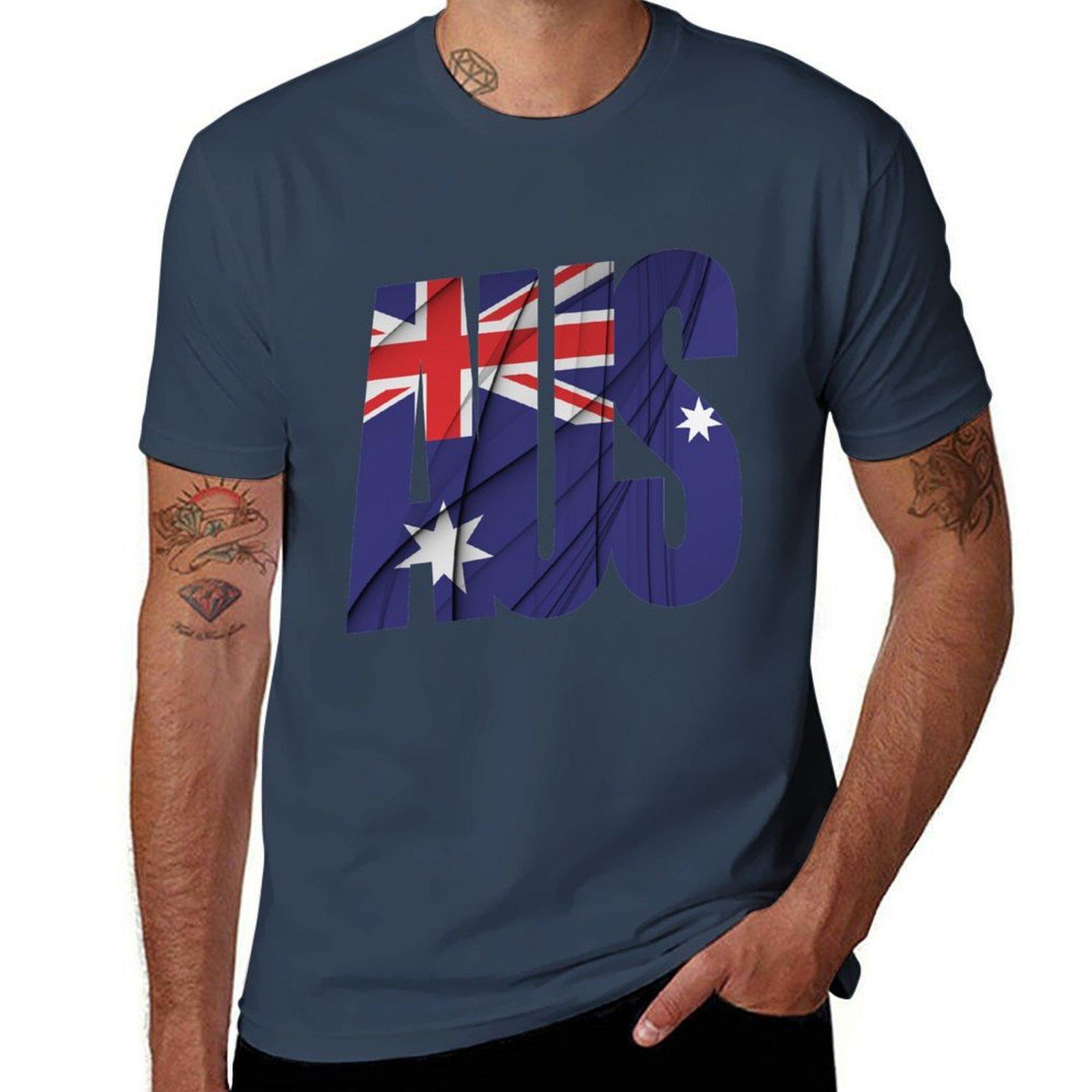 Aus Australian Flag Tshirt Festival Short Sleeve Tshirt S