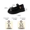 Fashion versatile platform British style small leather shoes women's 2025 new summer bow with skirt round head single shoes