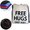 Novelty Awesome Free Hugs Just Ask Joke Funny Sarcastic 100% Cotton Casual Short Sleeve T-shirts Women Men