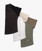 PEACE MAKER Ex Knit Cap Sleeve Crop Tee (Olive)