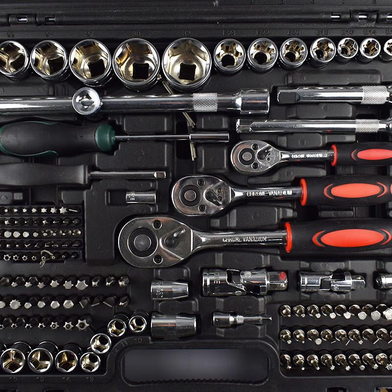 216-Piece Ratchet Wrench & Repair Tool Set CN plug (adapter included)