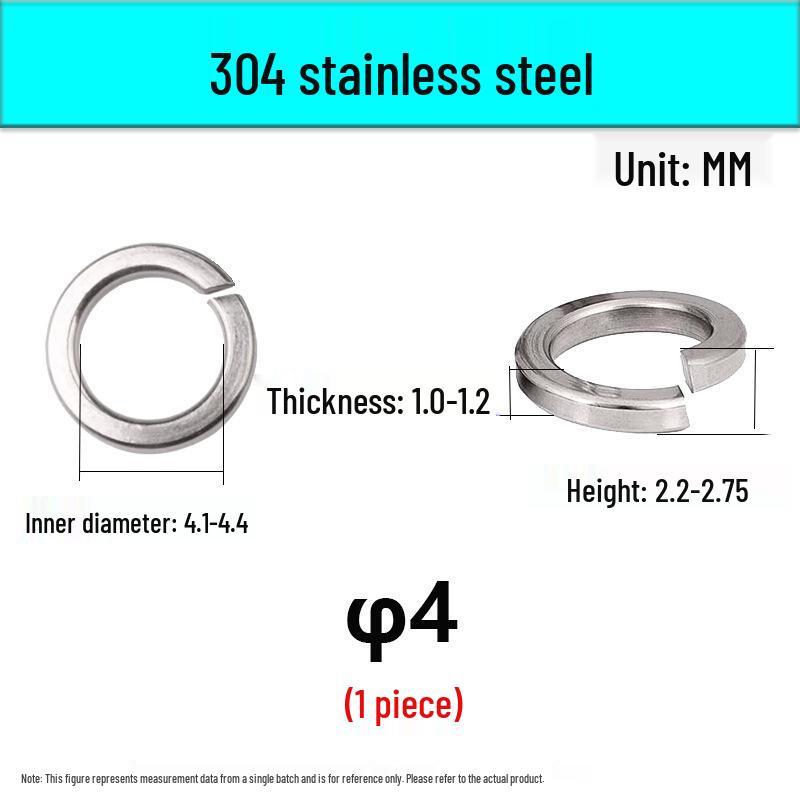 304/316 Stainless Steel Spring Lock Washers - Standard Type