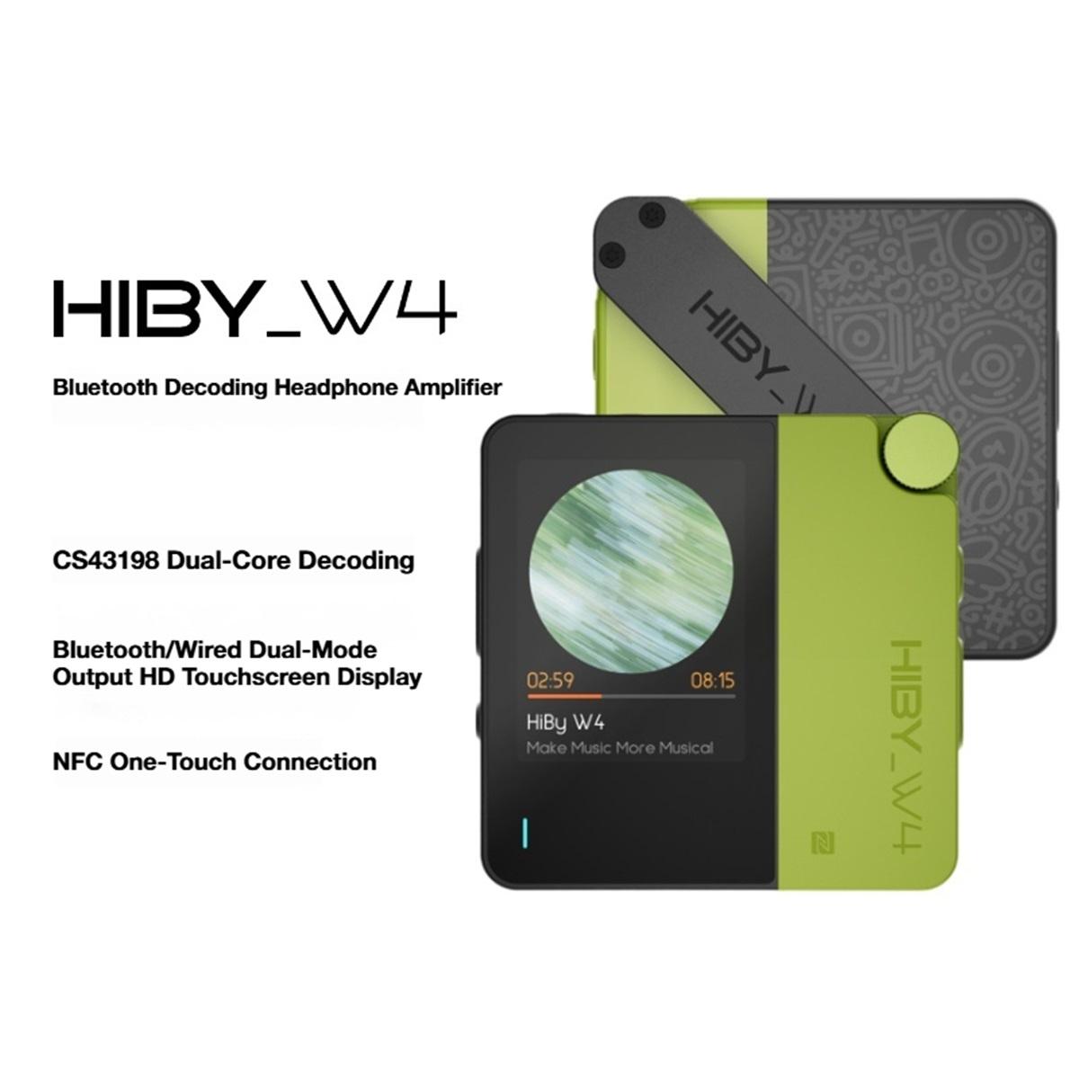 

HiBy W4 MagSafe MP3-плеєр Музичний плеєр 3,5 мм 4,4 мм Бездротовий аудіо HiFi Підсилювач для навушників USB DAC Bluetooth 5.4 QCC5181 DSD512 LDAC W4-Green