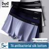 Men's Antibacterial Silk-Crotch Cotton Briefs