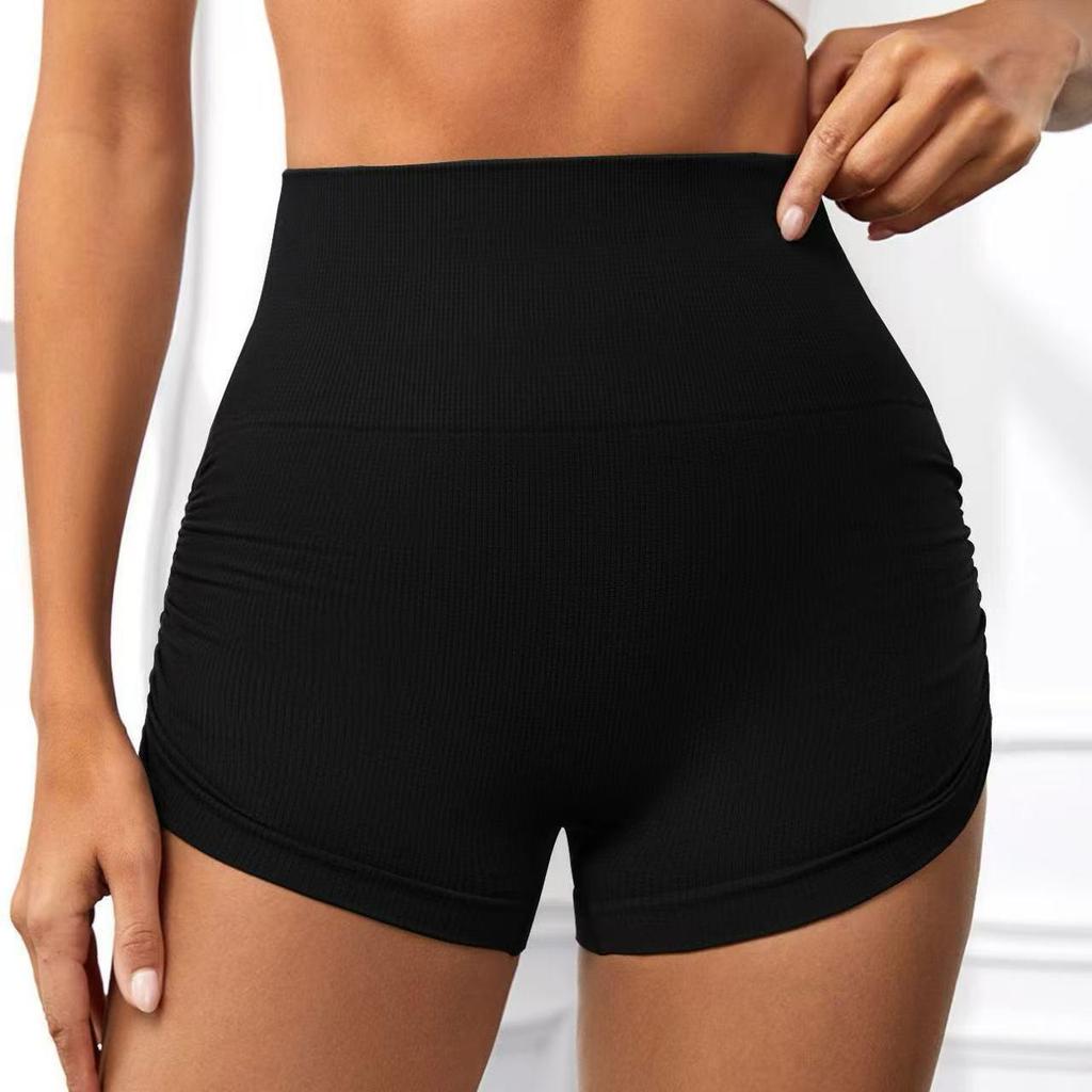 High-Waisted Tummy Control Seamless Sports Shorts for Women - Hip-Lifting, Breathable, High Elasticity Fitness Pants