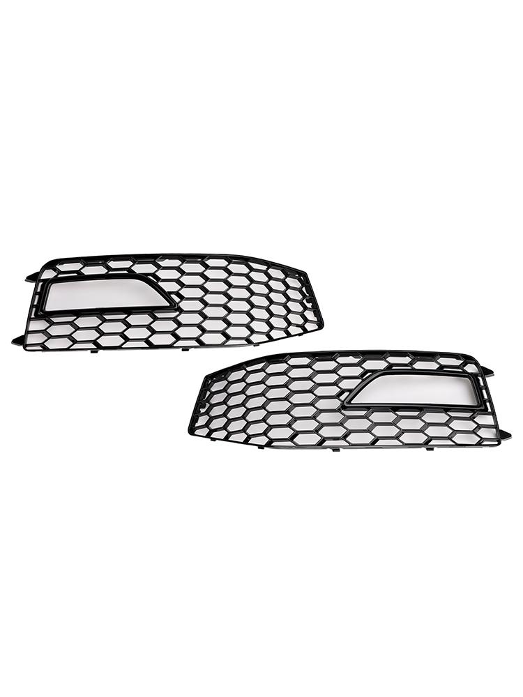 2PCS Bumper Fog Light Lamp Cover Grille Grill Fit A4 S-line S4 2013-2015