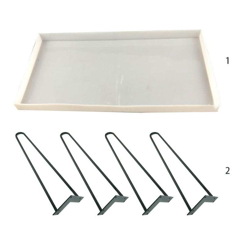 River Table Silicone Mold with Table Legs Resin Epoxy Craft Polymer Clay Craft DIY Ornament Jewelry Making Tools