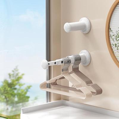 Punch-Free Retractable Hanger Rod with Suction Cup
