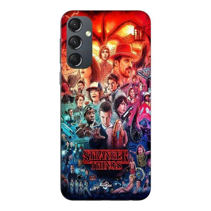 Phone Case - MANIACASE - Samsung Galaxy S23 FE - Silicone - Black - Stranger Things