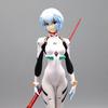 Anime Neon Genesis Evangelion Eva Ayanami Rei Kawaii Figur Weißer Kampfanzug Kurzes Haar PVC Sammlermodell Spielzeug Ornamente Geschenk