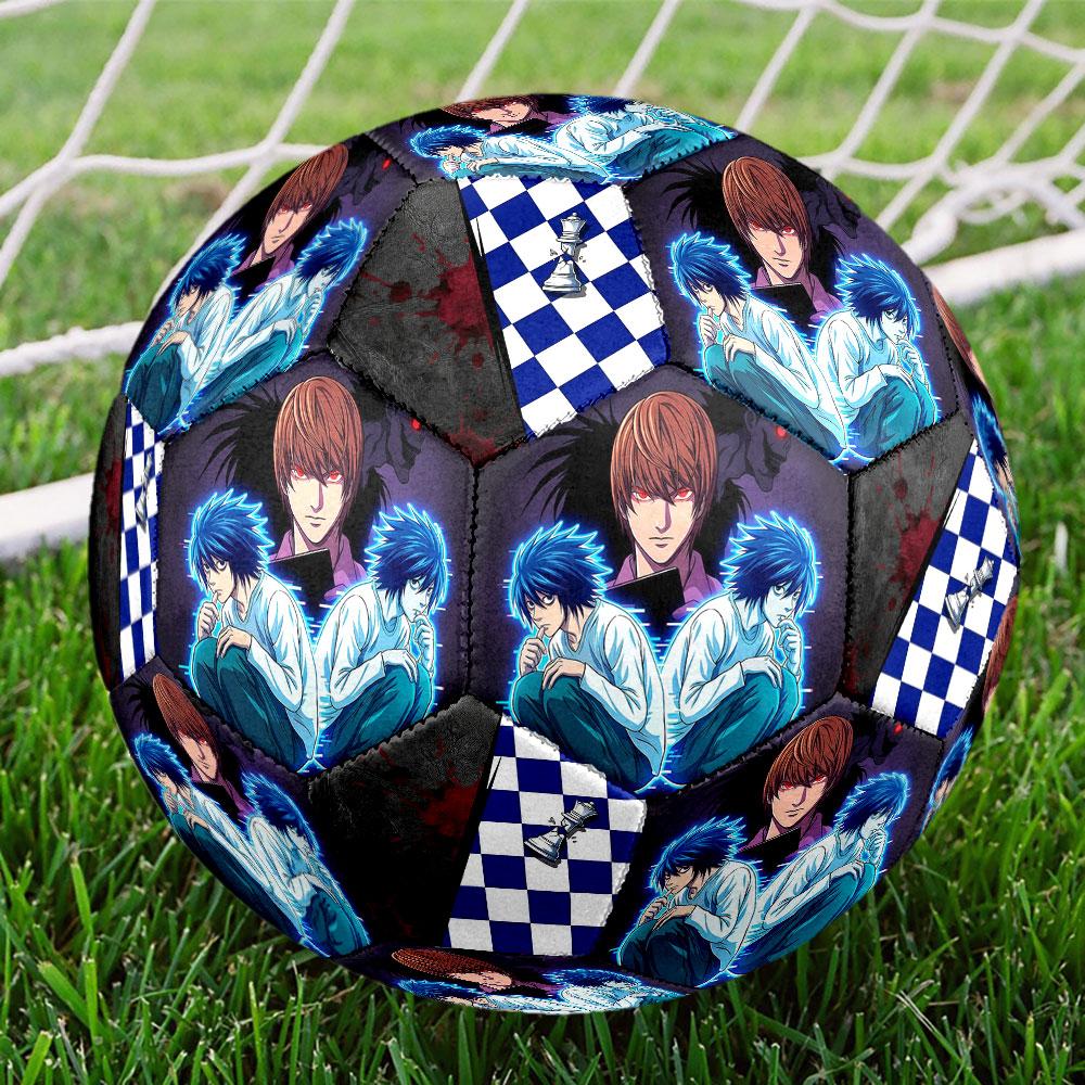 1pc Death Note Soccer Ball Size 5 Indoor Soccer Ball Fashion Colorful Backyard Game - Great For Sports Fans Gift HE13