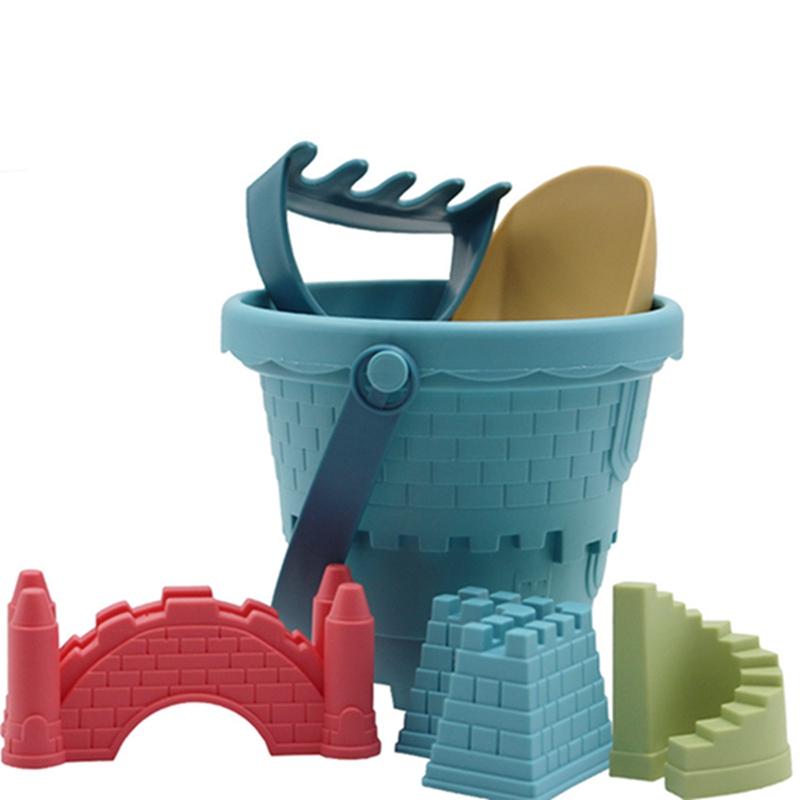 Baby Sand Play Toys Beach Castle Mold Bucket Kids Outdoors Sandbox Set Sand Acssories Building Outdoor Kids Sand Toy Summer