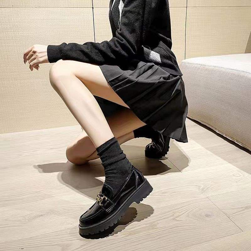 Single Shoes Women's 2025 New Spring and Autumn Jk Uniform Platform Loafers British Style Small Leather Shoes Nesting Japanese Trendy Shoes