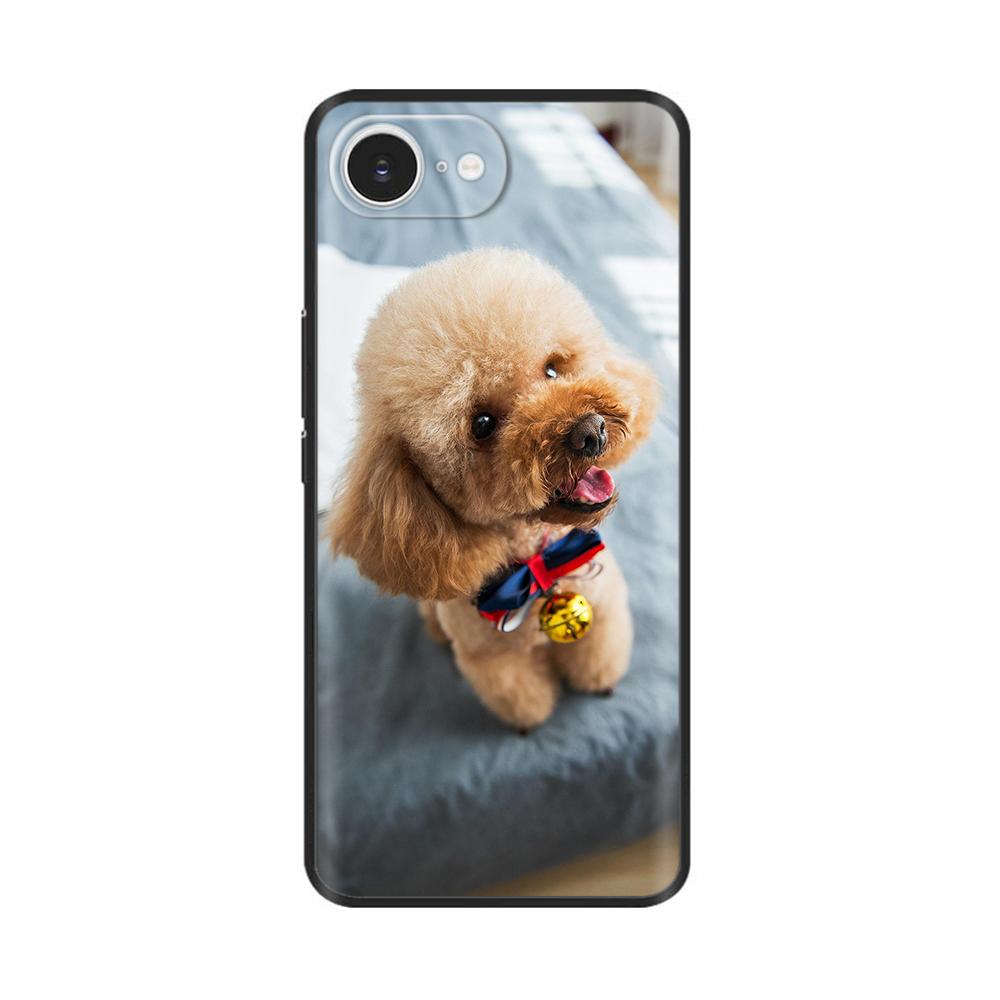 For iPhone 16E Case Fantasy Flower Black Phone Case For iPhone16E / iPhone SE 2025 Soft TPU Shockproof Back Cover Fundas Housing