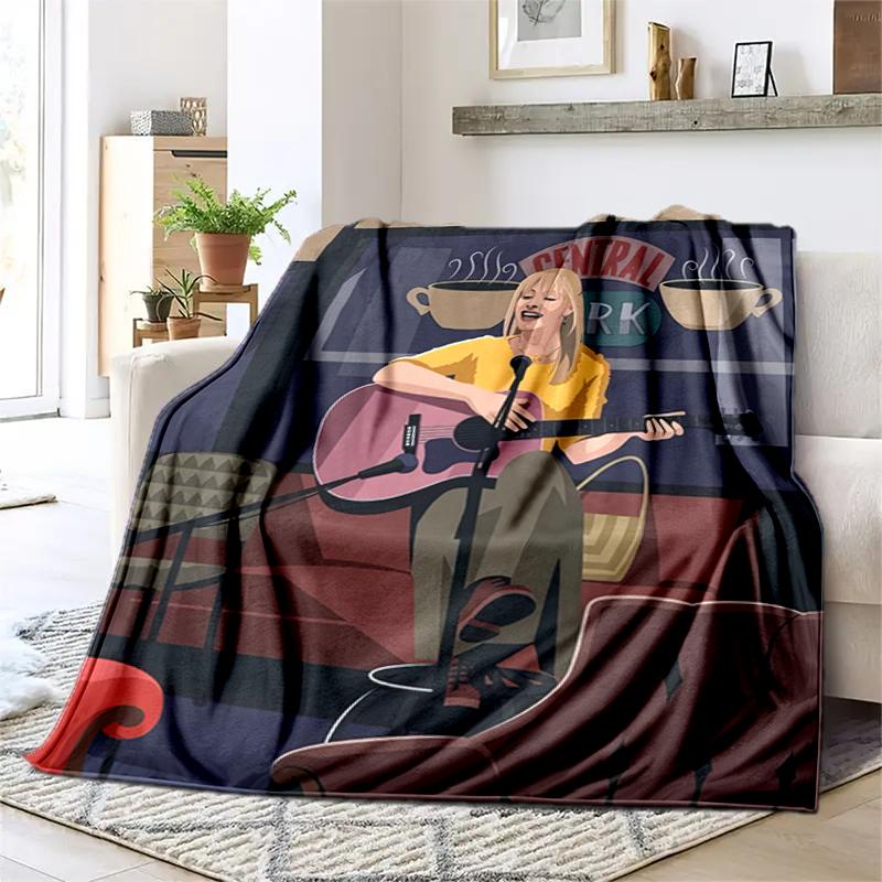 1PC Friends printed blanket, all season lightweight home office outdoor nap multifunctional blanket A9