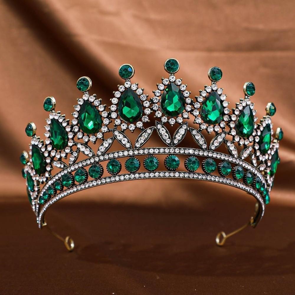 Luxury Elegant Crystal Bridal Tiara Metal Wedding Hair Tiara Princess Crown  Birthday Celebration