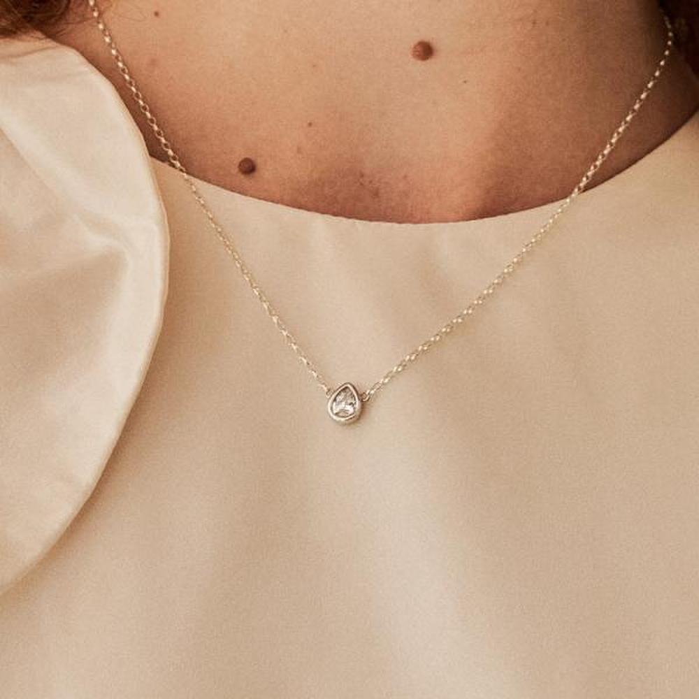 [Ost] [Puremond] Waterdrop Necklace Otn222810Dww