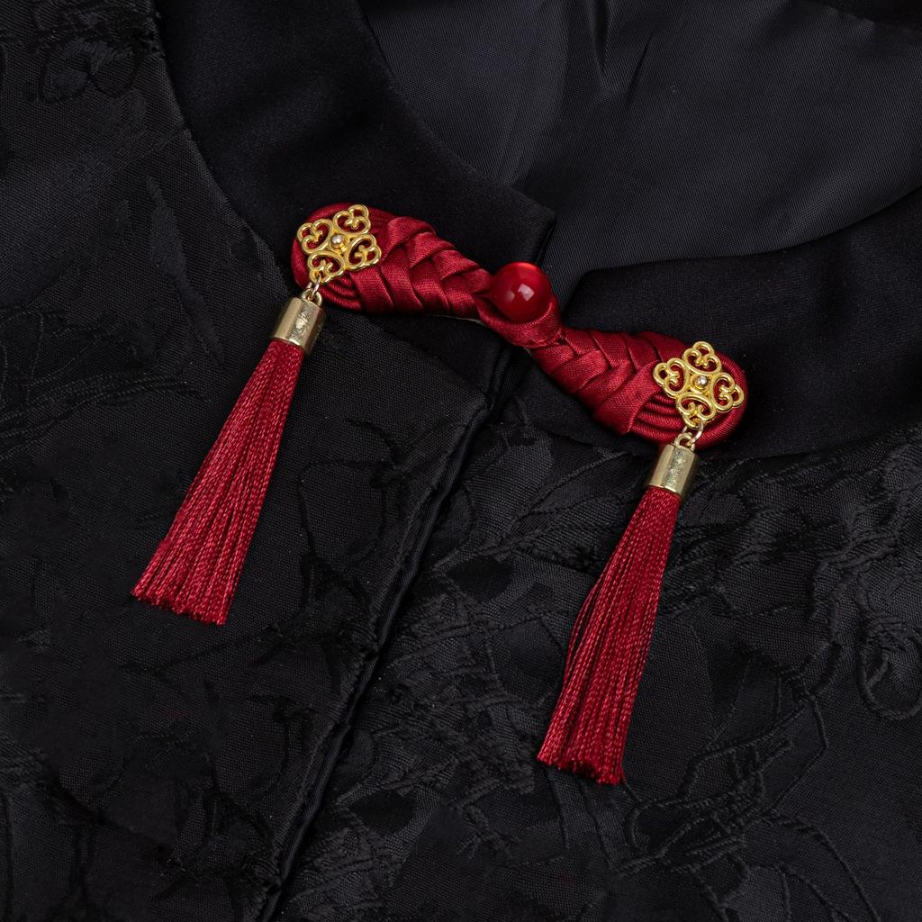 5 Paia Bottoni Chiusura Rana Cinese Nodo Fermaglio Cucito Artigianato Fatto a Mano DIY Fiore Cheongsam Bottone per Tessuto