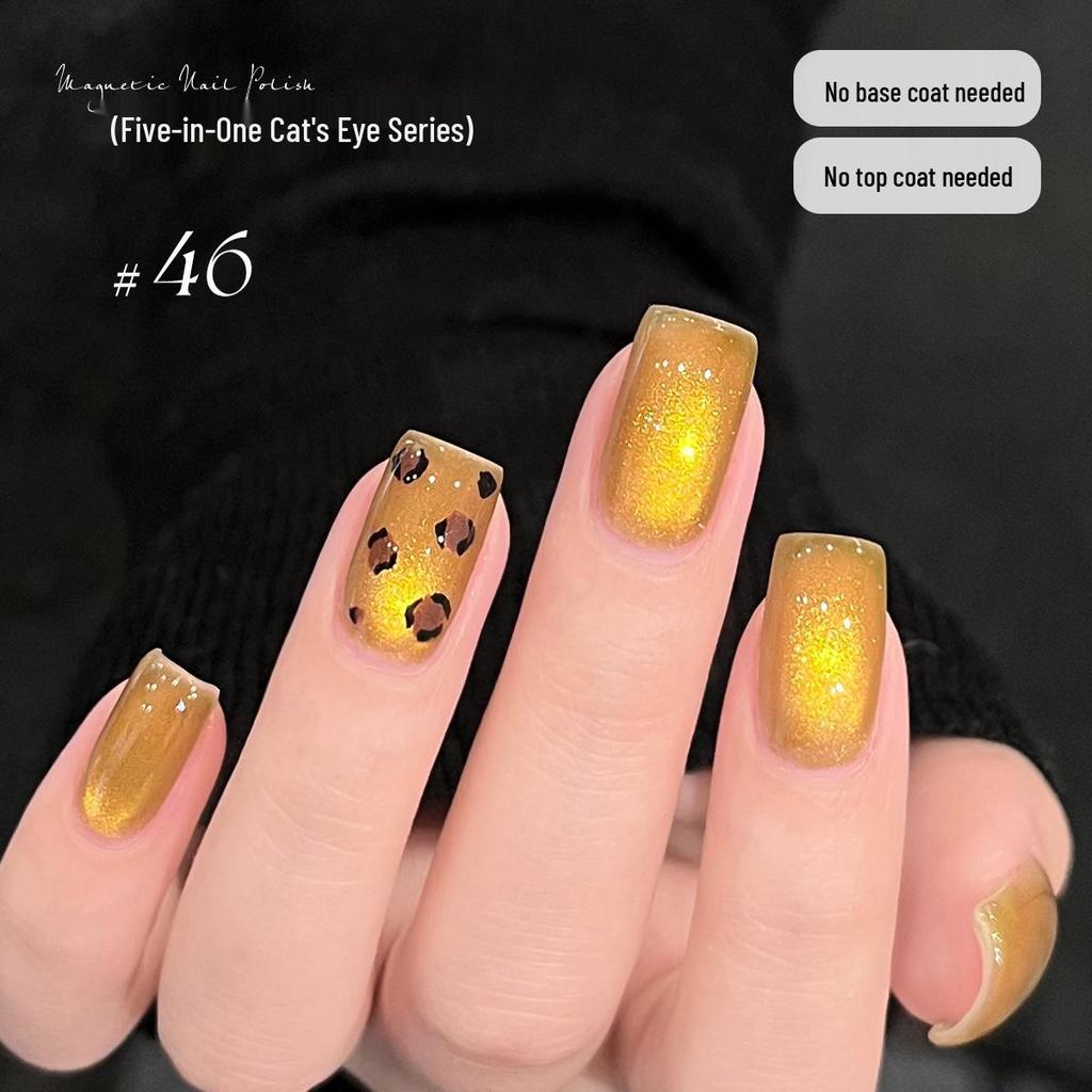 KaSi 2025 Autumn/Winter Sparkle Cat Eye Gel Polish - One-Step, Five-in-One Color for Nail Art
