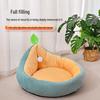 All-Season Avocado-Shaped Semi-Closed Cat & Dog Bed