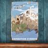 Tin Sign Expedition Mountain Lion Dragon Traveler Vintage Metal Poster Wall Decor for Home Bar Cafe Office Garage Retro Rustic